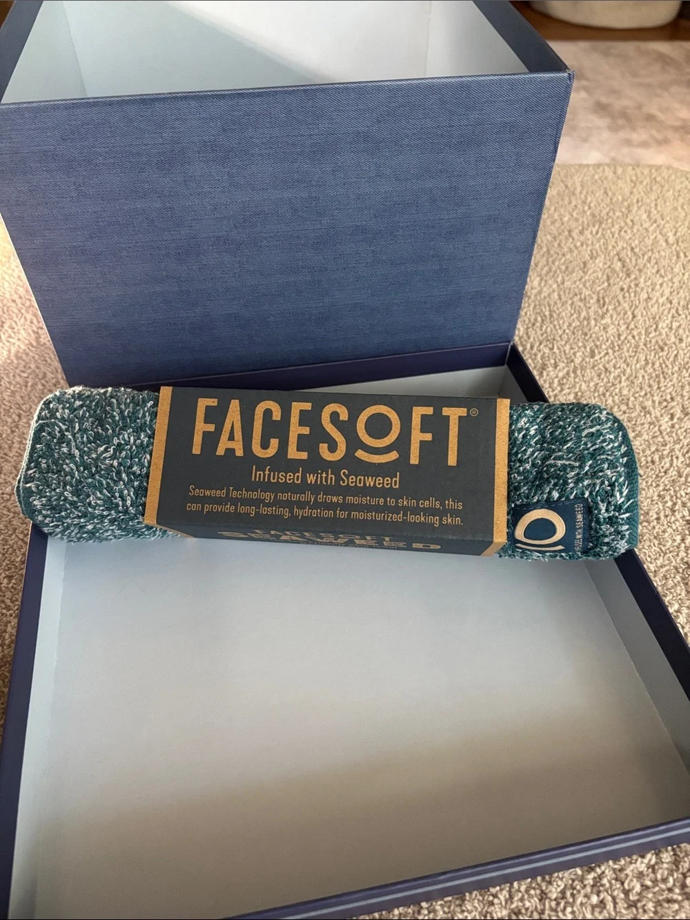 ☀️5/$20 FaceSoft Seaweed Skin Towel 38” x 10” Eco-Friendly Hydrate & Glow NEW